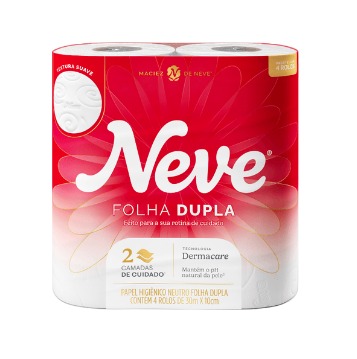 PAPEL HIG NEVE C/4 UN - Demétrio Distribuidora Caraguatatuba